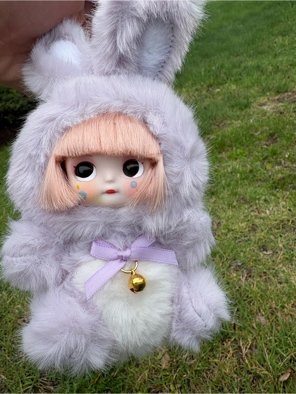 Kawaii Bunny Plush Doll Keychain – Soft Girl Y2K Aesthetic Charm - Picture 8 of 9